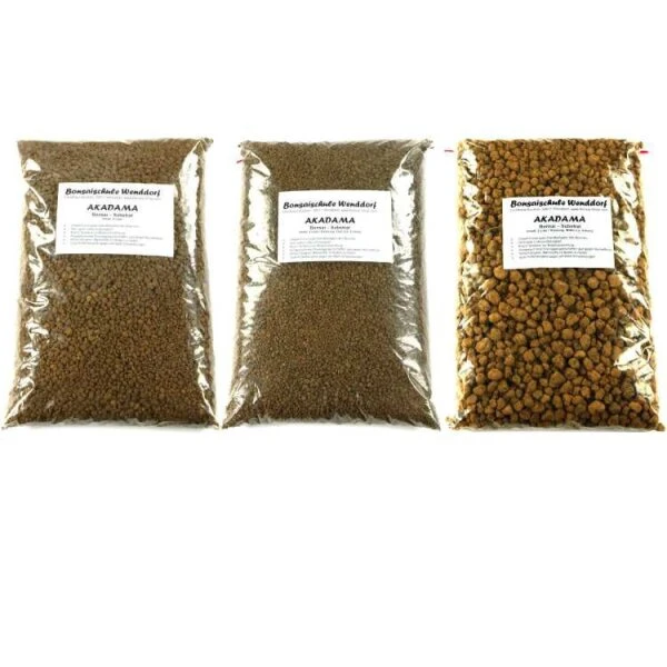 Akadama, Bonsaierde, Normal, Fein, Mittel, Je 2 Liter – Bild 2
