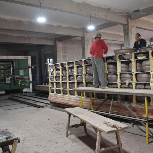 Bonsaischale 26x20.5x6.5cm Antik-Braun Rechteckig Unglasiert – Bild 6