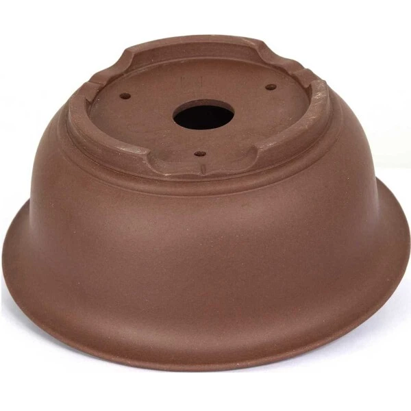 Bonsaischale 27.5x27.5x11.5cm Braun Rund Unglasiert – Bild 2