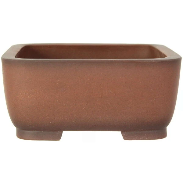 Bonsaischale 30.5x30.5x14cm Antik-Braun Quadratisch Unglasiert