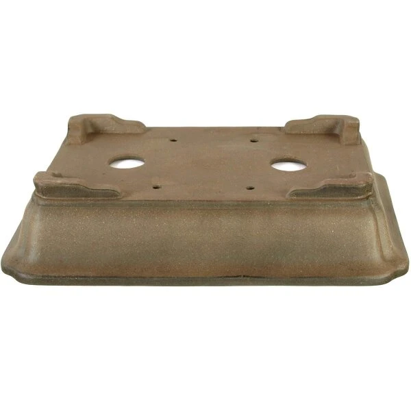 Bonsaischale 36x26.0x8cm Antik-Grau Rechteckig Unglasiert – Bild 2
