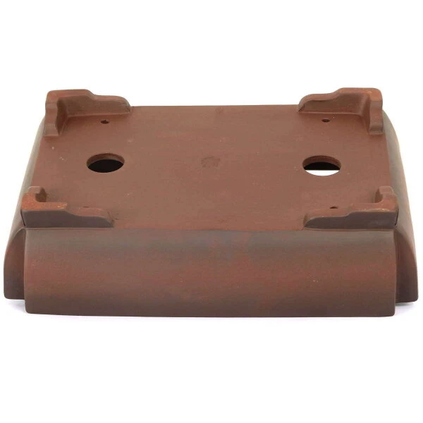 Bonsaischale 35.5x25x9cm Antik-Braun Rechteckig Unglasiert – Bild 2