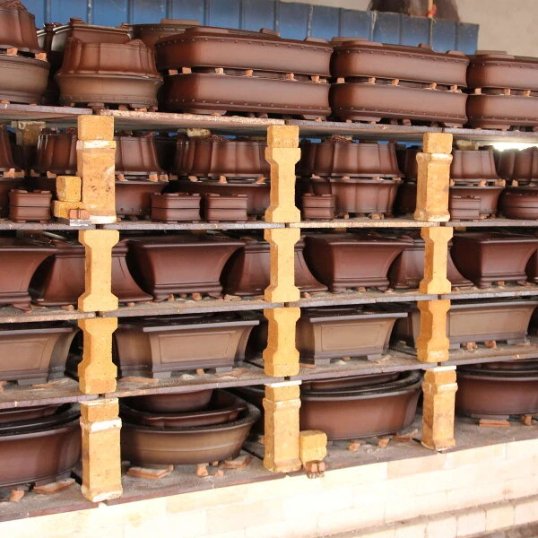 Bonsaischale 35.5x25x9cm Antik-Braun Rechteckig Unglasiert – Bild 5