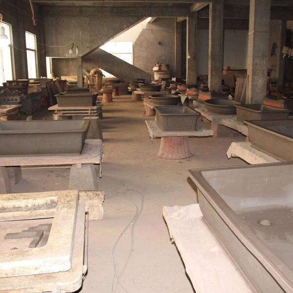 Bonsaischale 35.5x28x8.5cm Braun Oval Unglasiert – Bild 5