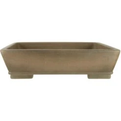 Bonsaischale 43x32.5x11.5cm Antik-Grau Rechteckig Unglasiert