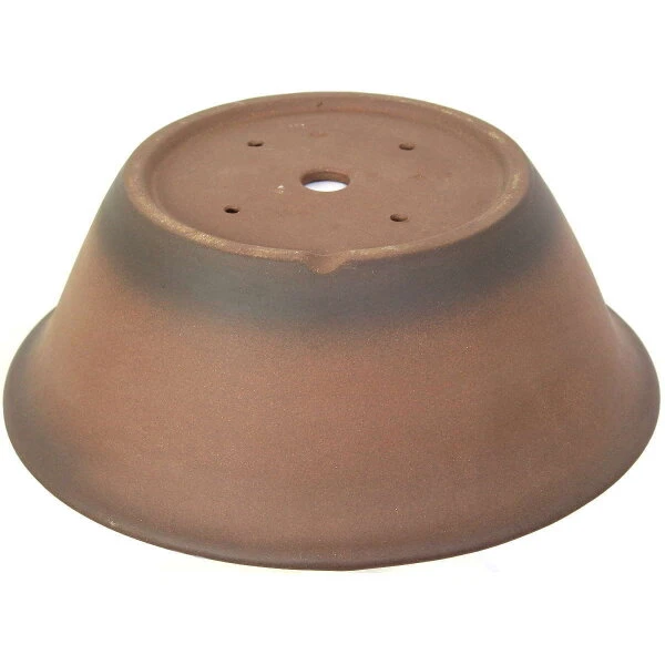 Bonsaischale 45x45x16.5cm Antik-Braun Rund Unglasiert – Bild 2