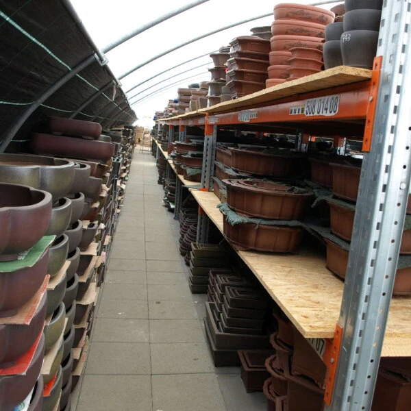 Bonsaischale 45.5x36x12cm Antik-Braun Oval Unglasiert – Bild 7