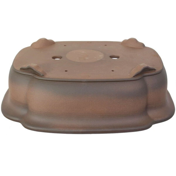 Bonsaischale 50x38x15cm Antik-Braun Lotusförmig Unglasiert – Bild 2