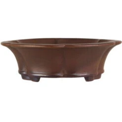 Bonsaischale 19x19x6cm Dunkelbraun Sonstige Form Unglasiert