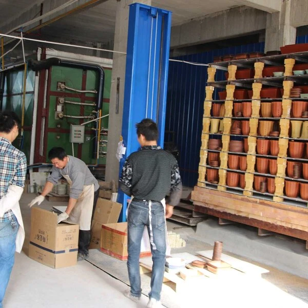 Bonsaischale 20.5x16.5x6cm Dunkelbraun Rechteckig Unglasiert – Bild 5