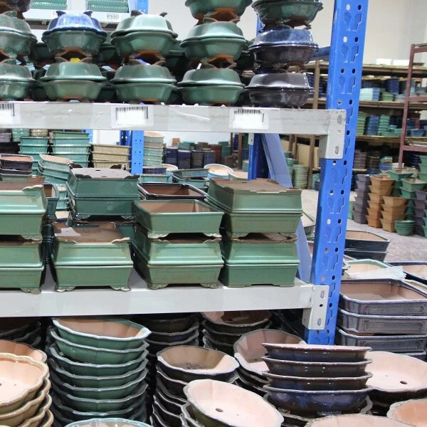 Bonsaischale 20.5x16.5x6cm Dunkelbraun Rechteckig Unglasiert – Bild 6