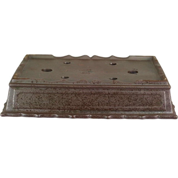 Bonsaischale 31x22.5x6.5cm Dunkelbraun Rechteckig Unglasiert – Bild 2