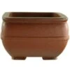 Bonsaischale 9x9x6cm Masteredition Antik Braun Quadratisch Unglasiert